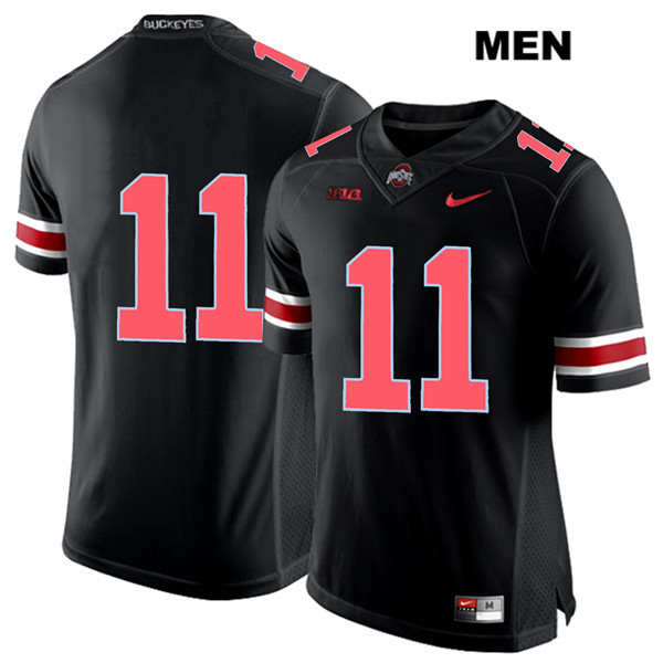 Ohio State Buckeyes Men's Tyreke Smith #11 Red Number Black Authentic Nike No Name College NCAA Stitched Football Jersey UL19G38WA